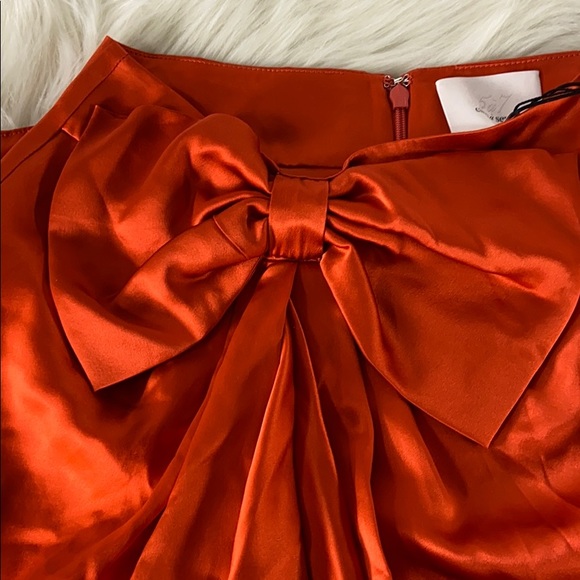 Cinq A Sept NWT Silk Emma Bow Skirt - Picture 9 of 11